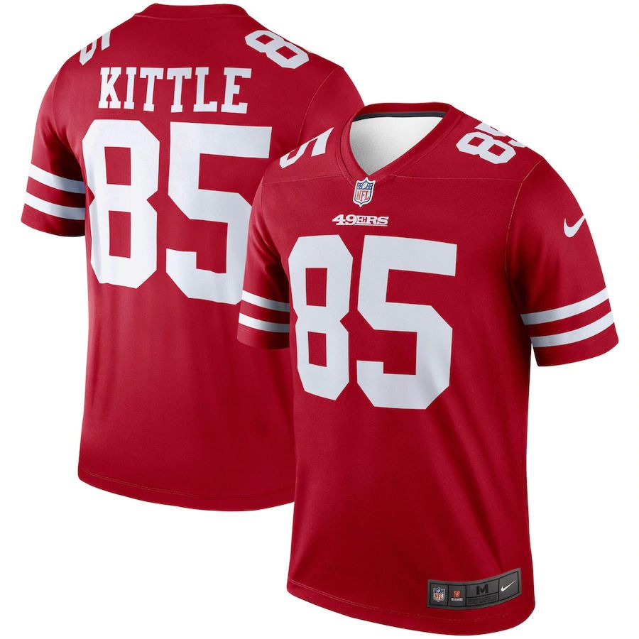Men San Francisco 49ers 85 George Kittle Nike Scarlet Legend NFL Jersey